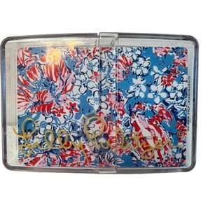 Lilly Pulitzer Deck Of Cards Bay Blue Pop Pop New